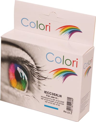 Colori huismerk inkt cartridge geschikt voor Epson 35XL cyan voor WorkForce Pro WF-4720DWF WF-4725 WF-4730DTWF WF-4735 WF-4740