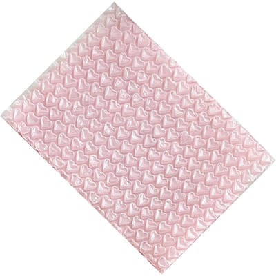 Petits Sacs à Bulles PE Motif Coeur Rose Antichoc Imperméables Sacs à Bulles de Rembourrage pour Emballage Livraison Express
