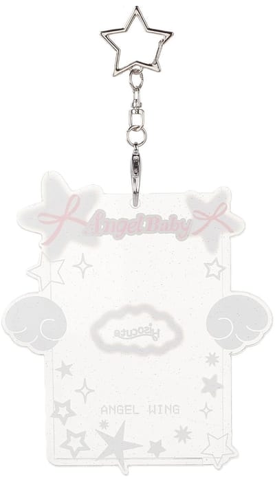 Dailygoods- Fotokaarthouder Transparant - Sleutelhanger - Acryl - ID-kaarthouder - Bankkaart - Decoratieve Bescherming