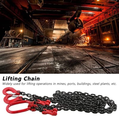 Hijsketting Aanslagketting - Kettinglus Kransketting - Materiaal Transport - G80 Mangaanstaal - 475T 2m 8mm
