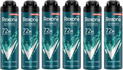 Rexona Deospray Men  Marine 150 ml - Voordeelverpakking 6 stuks