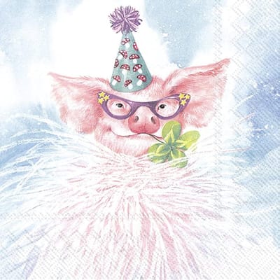 Servetten "Party Piggy" 33x33 cm