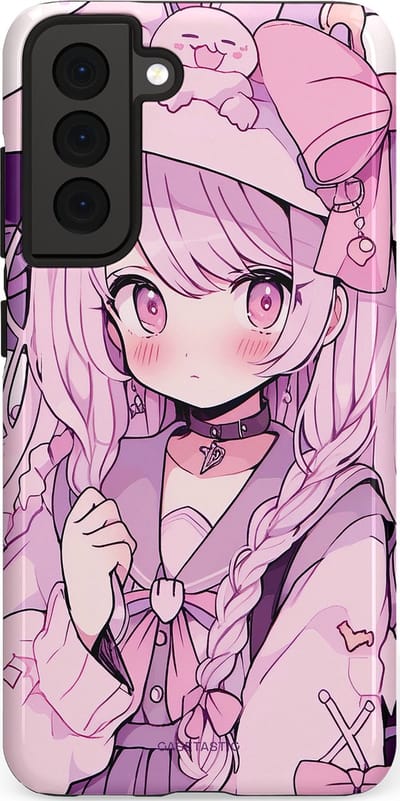 Casetastic Hoesje Geschikt voor Samsung S21 FE - Stijlvolle Beschermende Duo-layer Case - Manga Magie