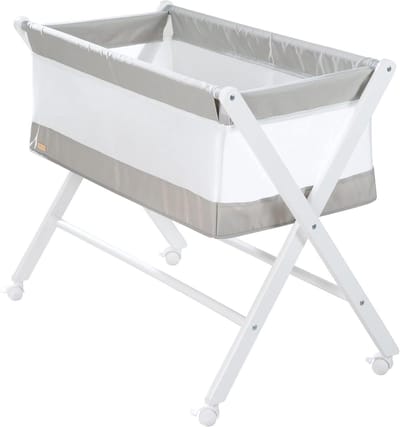 Babyhuisbed - Inklapbaar bedje - Baby slapen - Ruimtebesparend ontwerp - 85 x 45 cm - Wit