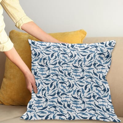 ABAKUHAUS Wale Kussenhoes – 40x40 cm – Tweezijdig bedrukt, wasbaar