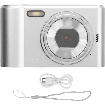 Digitale Camera 48MP 2.7k 8x Zoom HD Autofocus Stijlvolle Leuke Camera voor Tieners Studenten Jongens Meisjes
