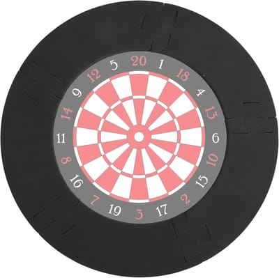 Dartbord Bescherming - Wandprotector Muurbeschermer - Pijltjes Gooi Training - Flexibele Splicing - Past op 18 inch - Zwart