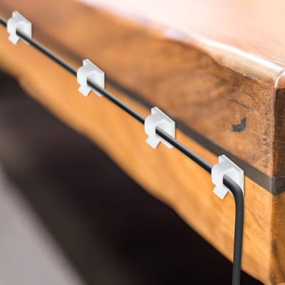 Famanu – Kabelhouders - outdoor indoor kabelclips - zelfklevend - voor kabelmanagement - kabelgeleiding - organizer - kabelklemmen - haken - draadhouder voor kabelbevestiging - lichtketting - grote lijm