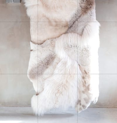Schapentapijt Naturel - vloerkleed schapenvachten - naturel - schapenkarpet - gemengd - beige