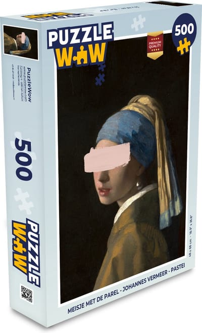 Puzzel Meisje met de parel - Johannes Vermeer - Pastel - Legpuzzel - Puzzel 500 stukjes