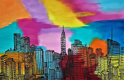 View on New York - Poster - 40 x 60 cm