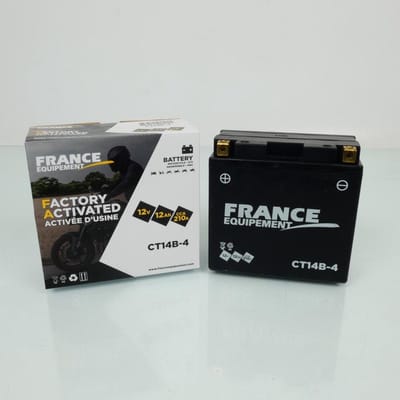 Batterie SLA France Equipement pour Moto Yamaha 1900 Xv A Midnight Star 2006 à 2018 YT14B-4 / 12V 12Ah Neuf