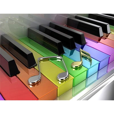 Bricolage 5D ensemble complet de peinture diamant couleur touches de Piano point de croix broderie diamant 20X30CM black