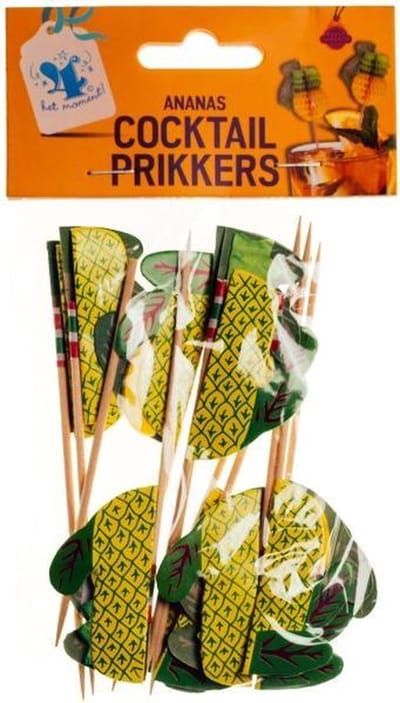 Cocktailprikkers ananas 12 stuks
