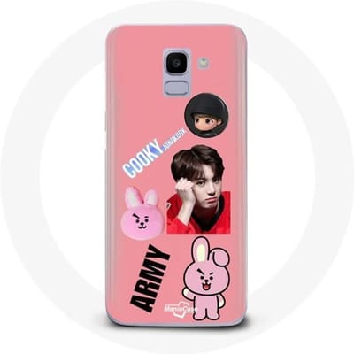 Coque pour Samsung Galaxy A8 2018 BTS Bangtan Garçon BT21 Cooky Jungkook ARMY
