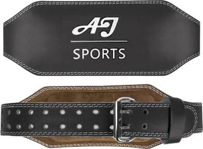 AJ-Sports Lifting belt - Maat S - Roller gesp - Powerlift riem - Fitness riem - Weightlifting belt - Gewichthefriem - Krachttraining - Powerlifting - Fitness - Leren Riem