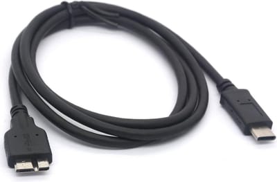 NÖRDIC USBC-101 USB-C naar USB Micro B Kabel - 3.2 Gen 1 - Voor Externe harde schijf - 1m