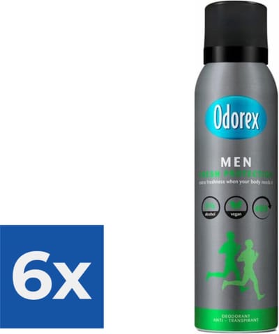 Odorex Deospray Men - Fresh Protection 150 ml - Voordeelverpakking 6 stuks