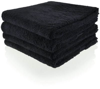 Douchelaken Zwart 70x140cm (LET OP: bestellen per stuk)