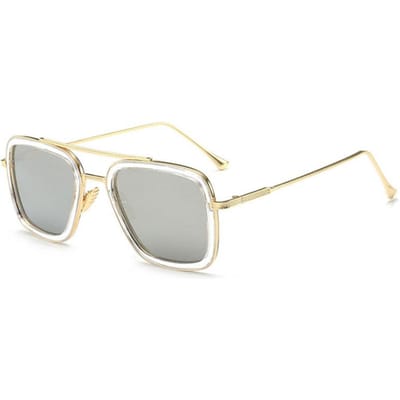 Dernières Lunettes de Soleil Carrées en Métal pour Hommes Lunettes de Soleil Fashion pour Hommes Résistantes aux UV Classiques Lunettes Vintage pour Homme UV400 Oculos De Sol As shown in the figu