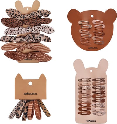 Haaraccessoires - set van 4 - VanPauline - Scrunchies, elastiekjes & clipjes - stijlvol