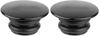 Fietsstuur Eindkappen - Stuurdoppen Aluminium - Fietsen Beschermen - Universele Pasvorm - 3 cm - Zwart