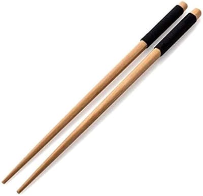 Jumada's - Eetstokjes - Japans - Chopsticks - Eetgerei - Chestnut - Inclusief onderlegger - Bruin met zwarte afwerking