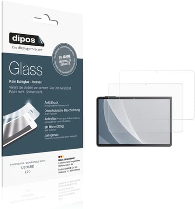 dipos – 2x Matte Pantserfolie geschikt voor UBDXBD L70 | 9H Screenprotector