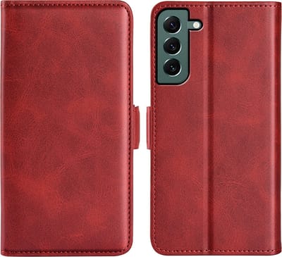 MobyDefend Hoesje - Geschikt voor Samsung Galaxy S23 Plus (S23+) - Luxe Wallet Book Case (Sluiting Zijkant) - Rood