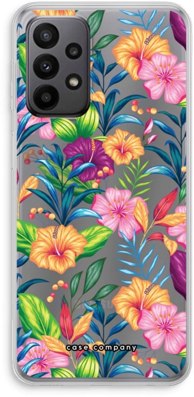 Case Company® - Hoesje geschikt voor Samsung Galaxy A23 hoesje - Tropisch 2 - Soft Cover Telefoonhoesje - Bescherming aan alle Kanten en Schermrand