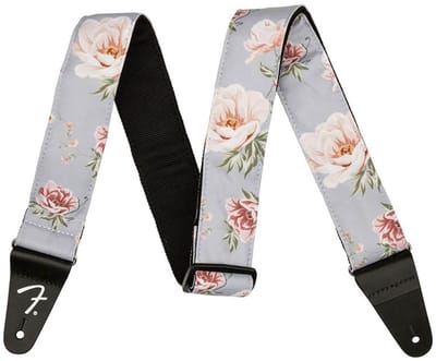 Fender Floral Strap Gray 2 - Gitaarband - grijs