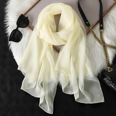 Mode Zomer Dames Effen Kleur Strand Sjaal Zijde Sjaals Hoofdband Vrouwelijke Hoofdband Wraps Zonnebrand Hijab gray