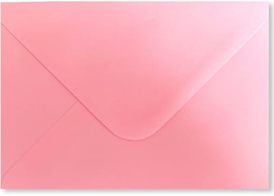 Cards & Crafts 50 Luxe babyroze enveloppen - C6 - 110grms - 162x114mm - Roze