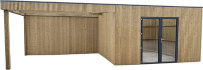 Solid Tuinhuis - Superia Vertico Nazaré - Vuren - Geïmpregneerd - 811,6x304,6x240,5cm
