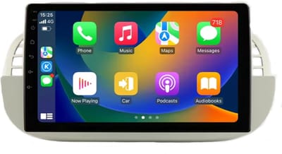 Autoradio met bluetooth - Carplay - Voor FIAT 500 (2007-2014) - Geschikt voor Apple en Android - Stereo - Navigatie - Navigatiesysteem auto - 2GB 32GB - 9"