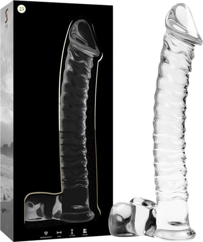 Nebula Series Transparante Borosilicaat Glas Anal Plug