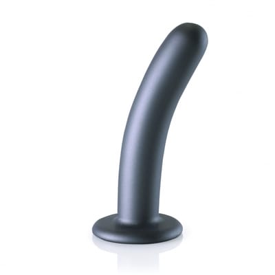 Shots - Ouch! OU820GUN - Smooth G-Spot Dildo - 6'' / 14,5 cm - Gun Metal