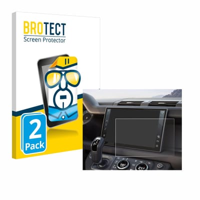 BROTECT - Screenprotector voor Land Rover Defender (2025) 10" - Folie Beschermfolie transparant 2 Stuks