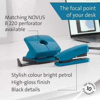 Nietmachine B2 Color ID 2.0 - 25 vellen hechtvermogen, bovenlaadsysteem, metalen behuizing met kunststof omhulsel - inclusief 200 nietjes