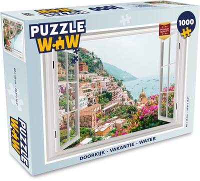 Puzzel Doorkijk - Vakantie - Water - Legpuzzel - Puzzel 1000 stukjes volwassenen