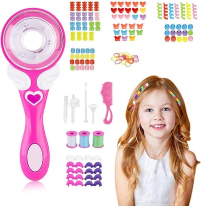 Elektrische Haarvlechter Automatisch - Creëer Snel Mooie Vlechten (Roze)