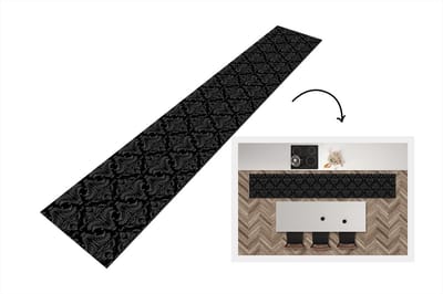Keukenloper - Loper keuken - Patronen - Barok - Damast - 300x50 cm - Keukenloper vinyl