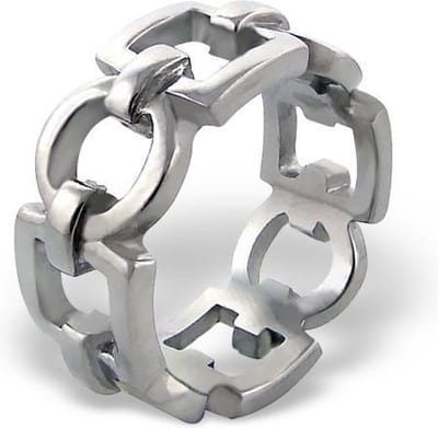 Amanto Ring Ayhan - 316L Staal - 9mm - Maat 65-20.75mm