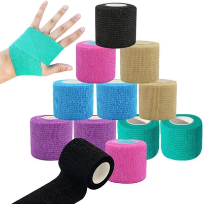 Kleurrijke niet-geweven sporttape voor crossfit, zelfklevend en ideaal voor enkels, polsen en vingers, perfect voor dagelijks gebruik