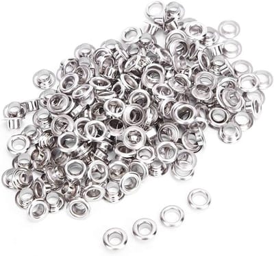 100 Stuks Metalen Oogjes, 5mm Messing Dubbelzijdige Eyelets voor Riemen, Schoenen en Leren Ambachten