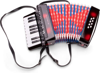 New Classic Toys® Speelgoed Accordeon voor Kinderen - Speelgoedinstrument - Zwart - Inclusief Muziekboekje met 8 Liedjes - Vanaf 3 jaar