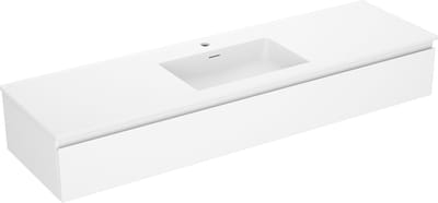 Mexen Orio badkamerkast 160 cm met wastafel Otis, 1 lade, wit mat - 91A10-16023-1-BF01-W18M01