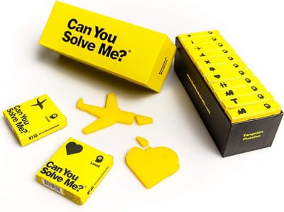 Puzzelcadeauset met 12 uitdagende tangrams - IQ-speelgoed voor kinderen en volwassenen