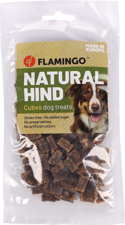 Flamingo Nature - Snack Honden - Nature Snack Hinde Blokjes 80g - 1st - 139162 - 1st