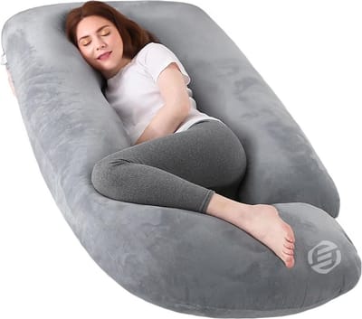 Equivera Zijslaapkussen Volwassenen - Zijslaapkussen - Lichaamskussen Zijslaper - Zijslaap Kussen Volwassenen - Zwangerschapskussen - Voedingskussen - Borstvoedingskussen - Body Pillow - Voor een comfortabele nachtrust!